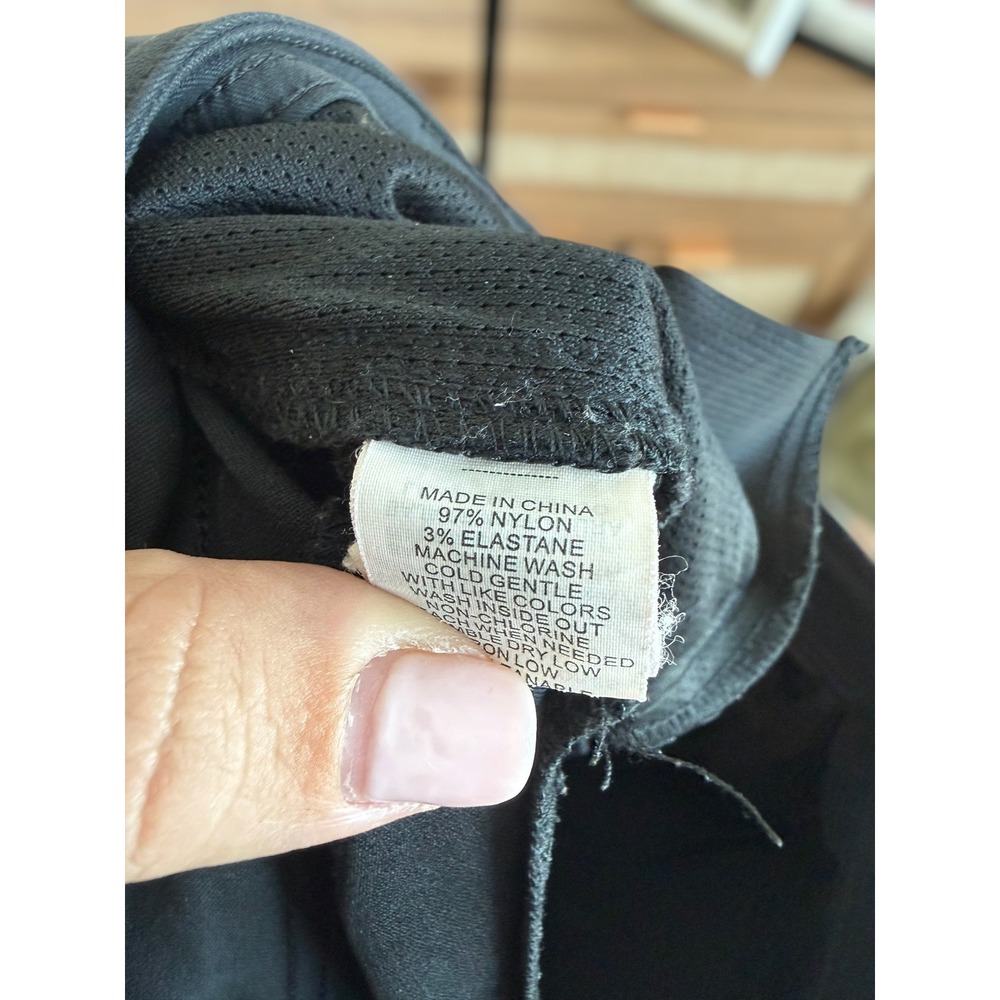 Prana Mid-Rise Flat Front Straight Leg Convertible Capri Pants Black Women's 4 - Picture 11 of 13